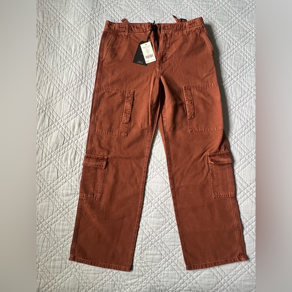 Current/Elliott The Commodore Capuccino Cargo Pants, Size 28 (NWT) - Picture 4 of 13